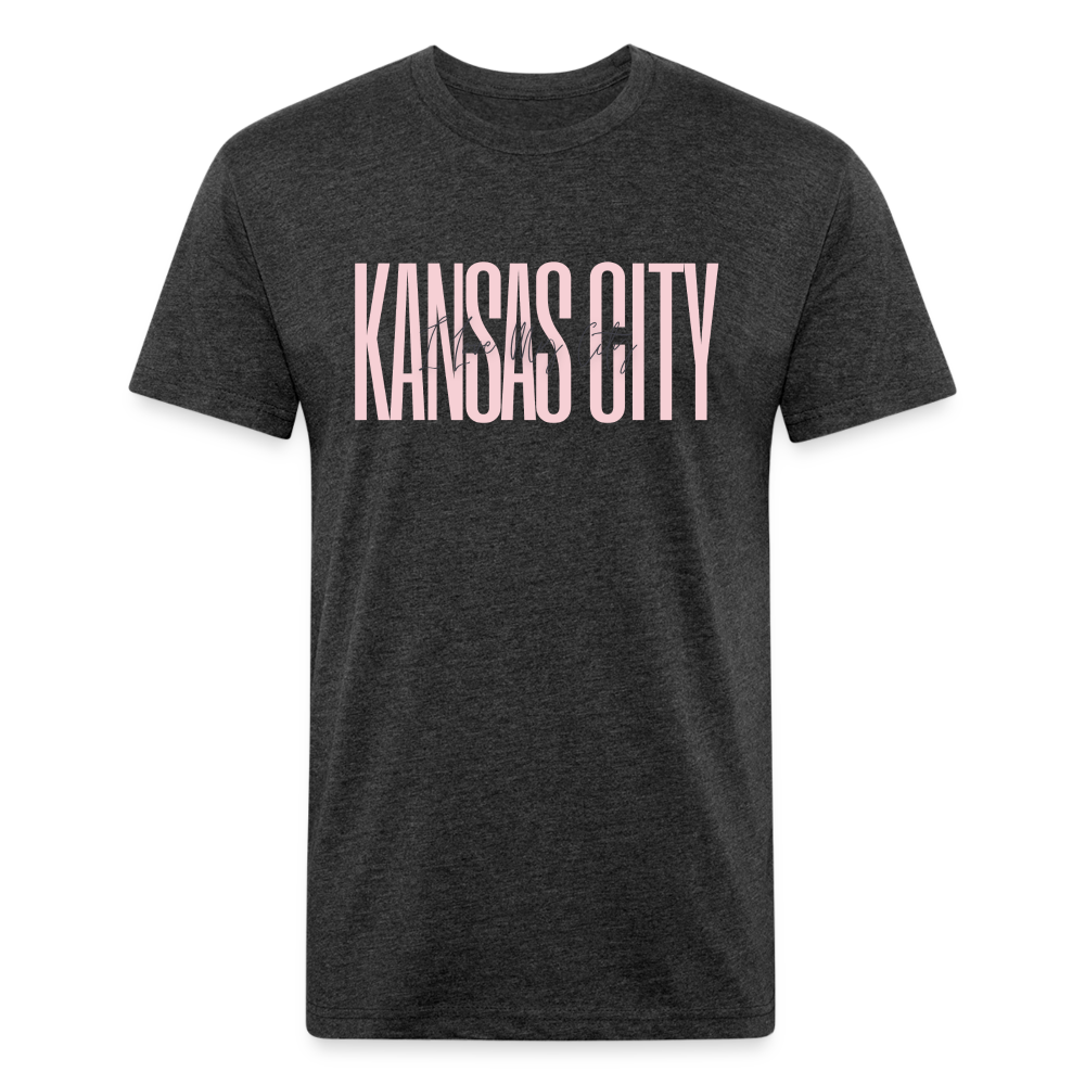 Pink Love KC Tee - heather black