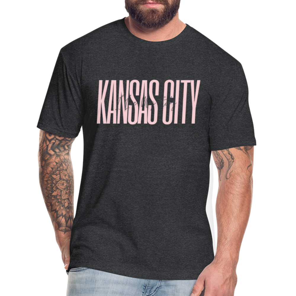 Pink Love KC Tee - heather black