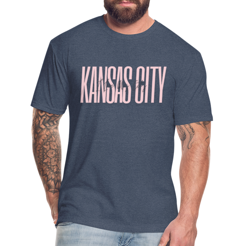 Pink Love KC Tee - heather navy