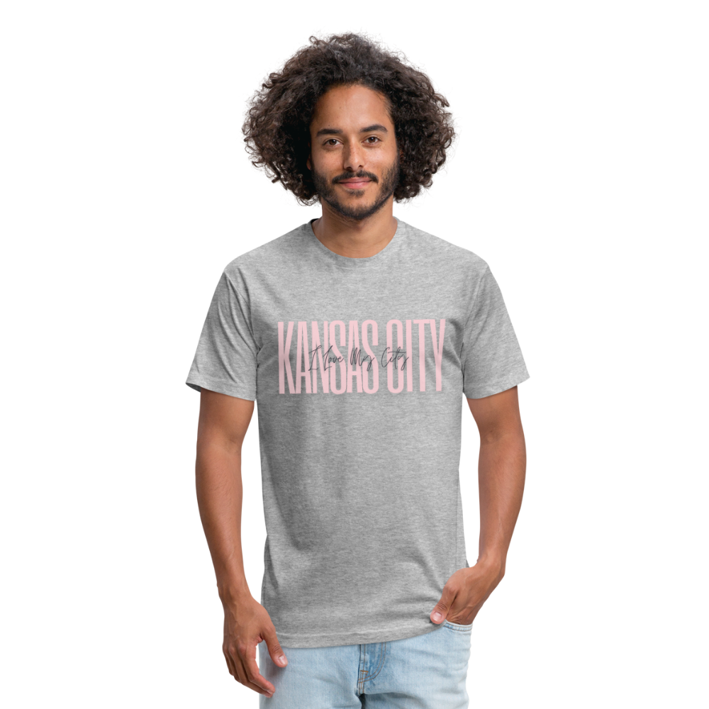 Pink Love KC Tee - heather gray