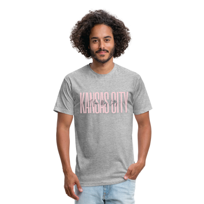 Pink Love KC Tee - heather gray