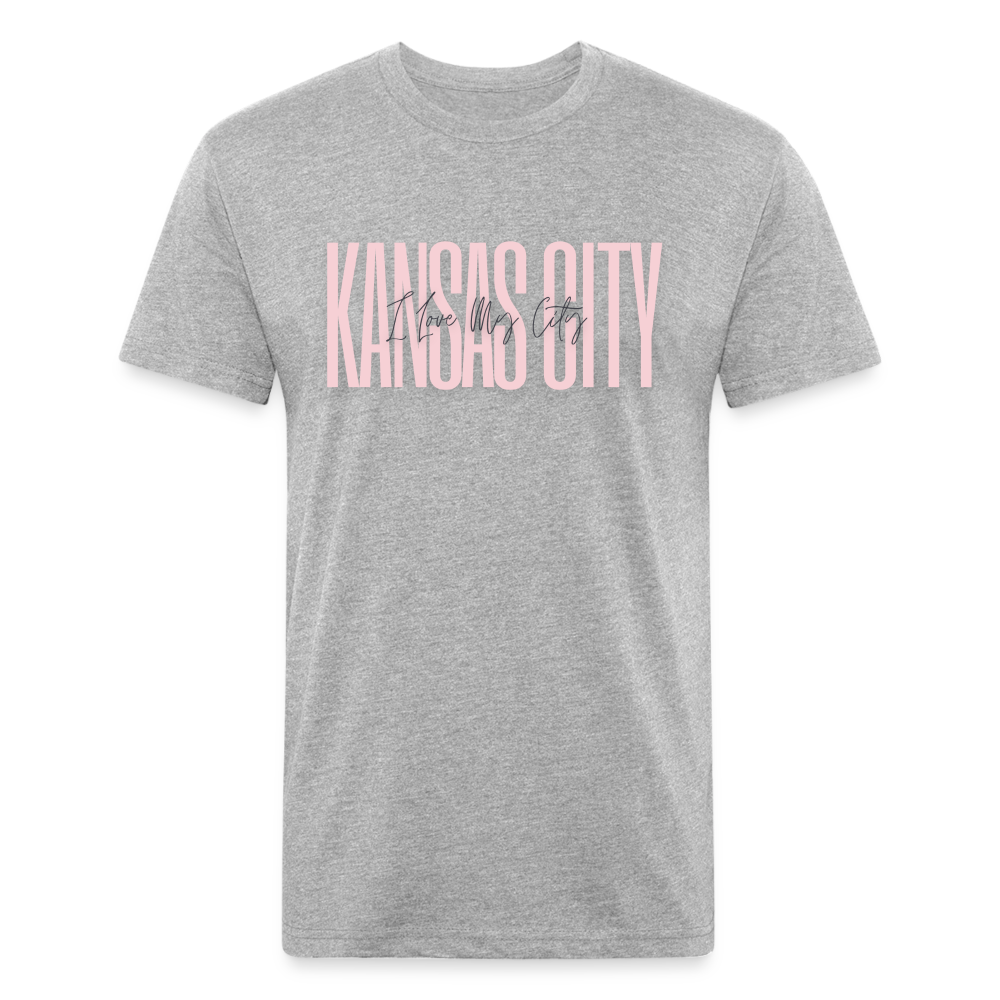 Pink Love KC Tee - heather gray