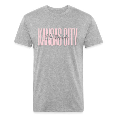 Pink Love KC Tee - heather gray