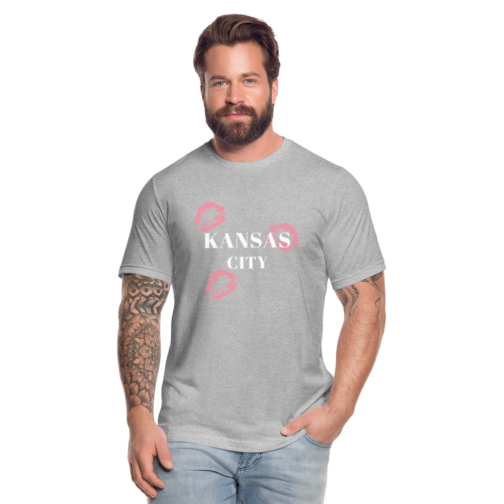 Kansas City Kissed - heather gray