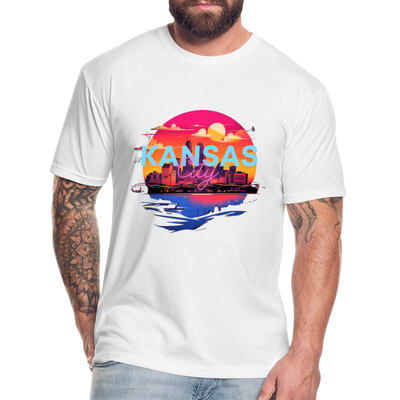 Kansas City Sunset Mirage Tee - white