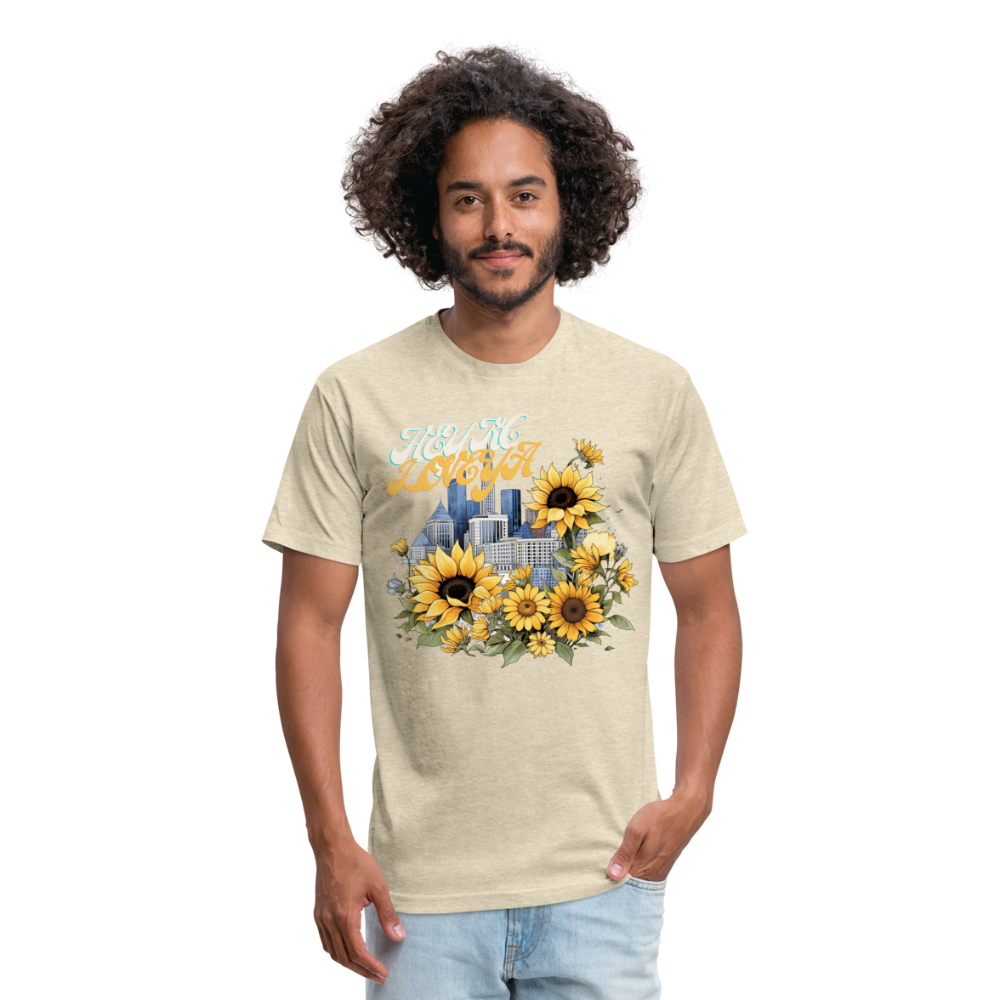 Sunflower City Love - KCLoveYa - heather cream