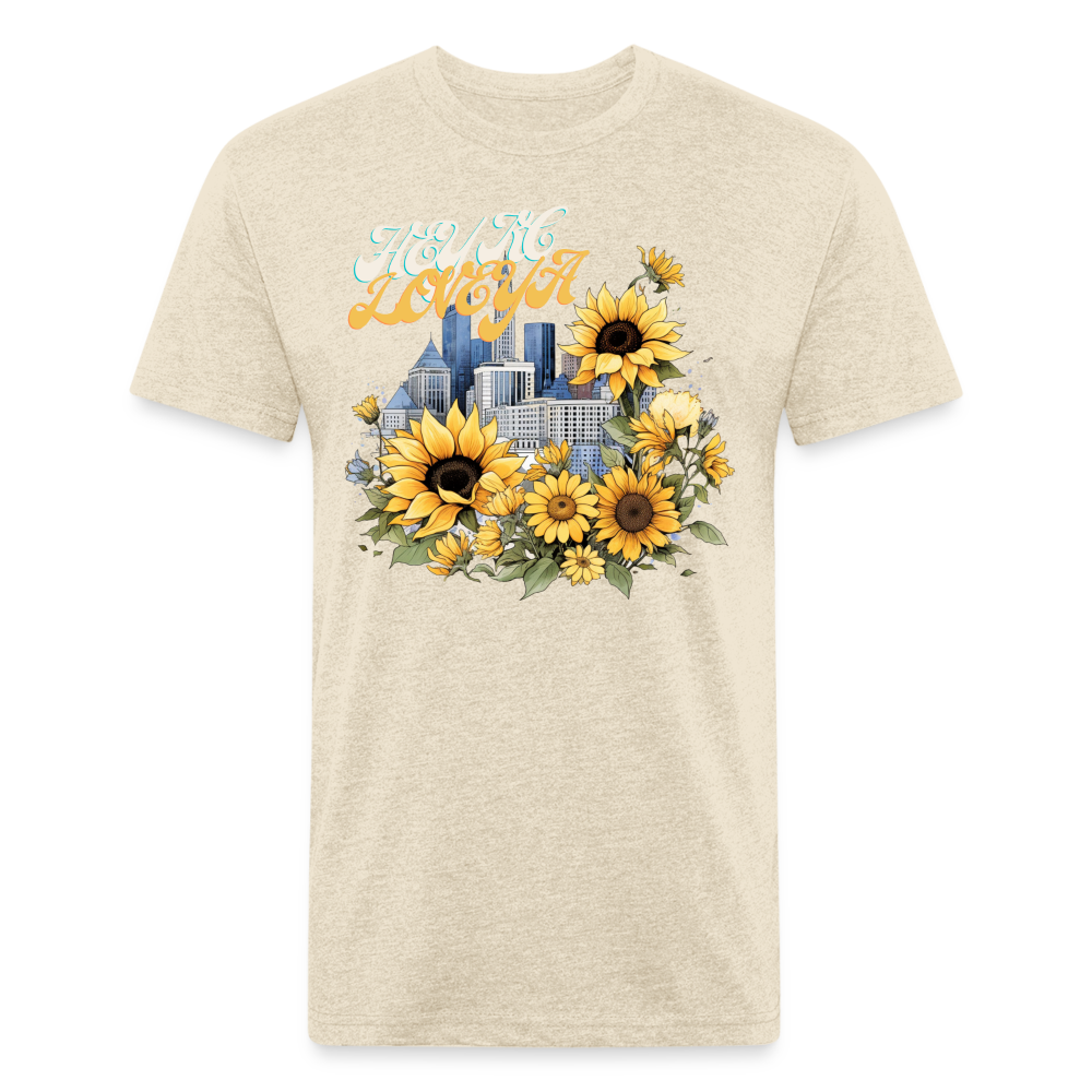 Sunflower City Love - KCLoveYa - heather cream