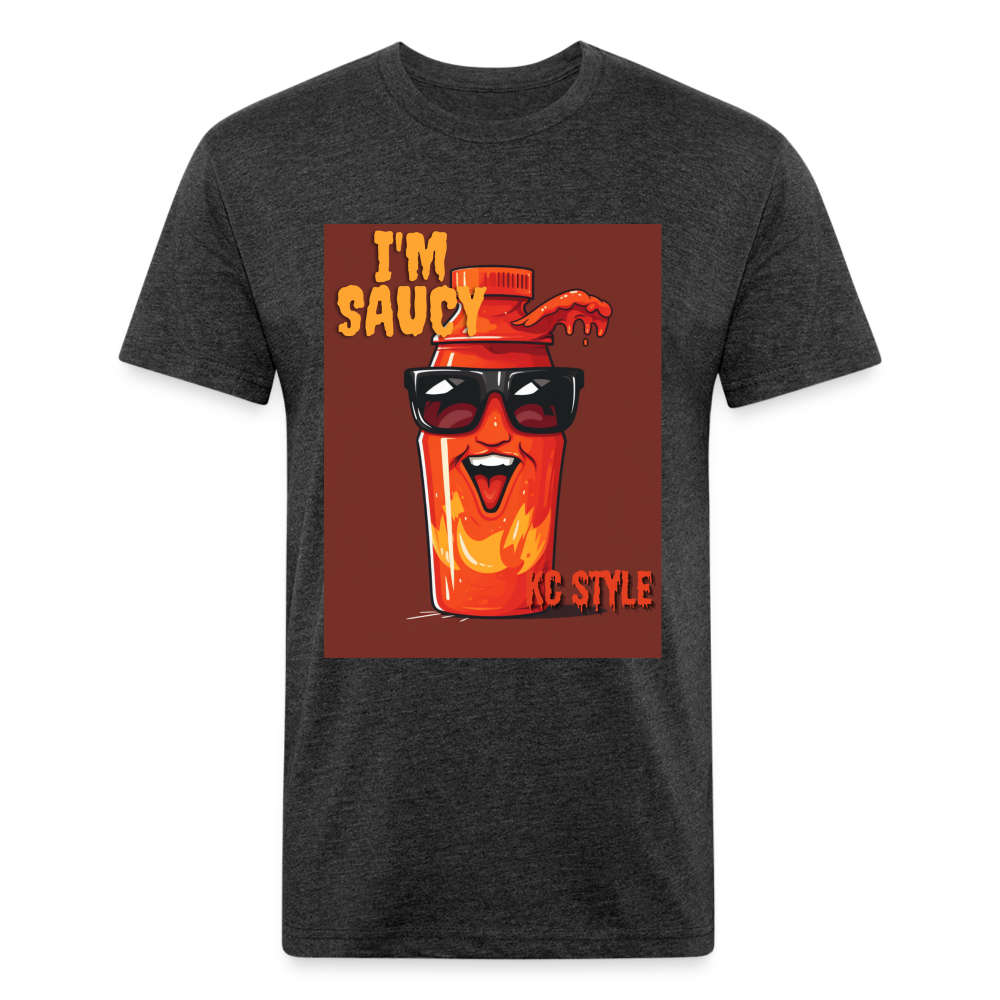 Saucy KC BBQ Boss Tee - heather black