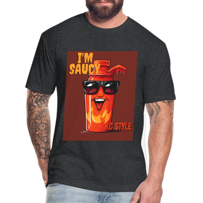 Saucy KC BBQ Boss Tee - heather black