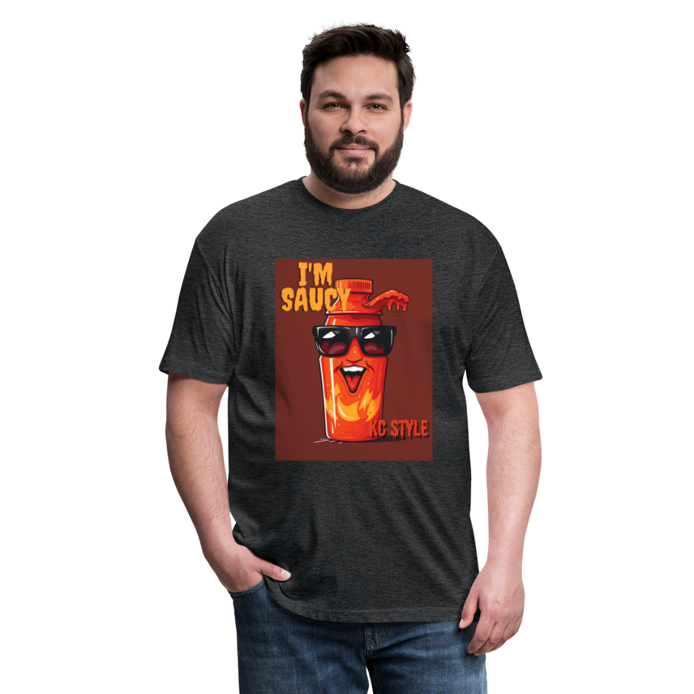 Saucy KC BBQ Boss Tee - heather black