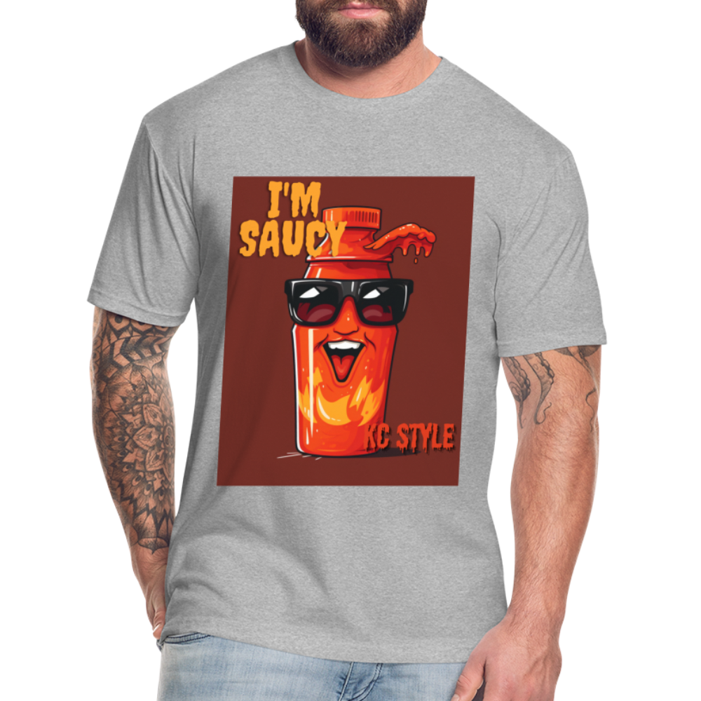 Saucy KC BBQ Boss Tee - heather gray