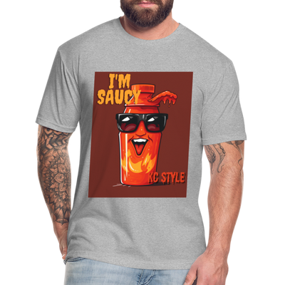 Saucy KC BBQ Boss Tee - heather gray