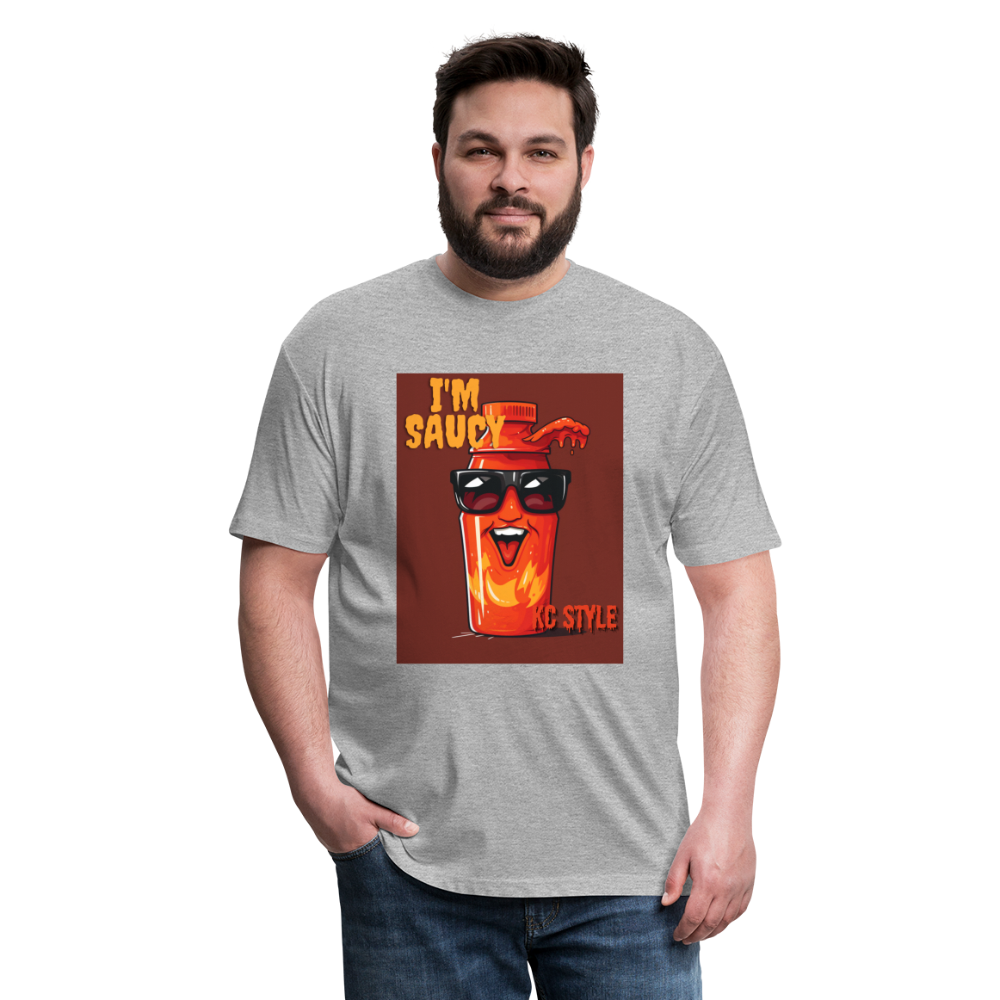 Saucy KC BBQ Boss Tee - heather gray