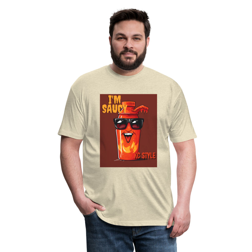 Saucy KC BBQ Boss Tee - heather cream