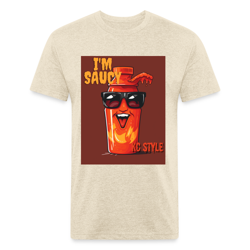 Saucy KC BBQ Boss Tee - heather cream