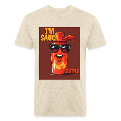 Saucy KC BBQ Boss Tee - heather cream