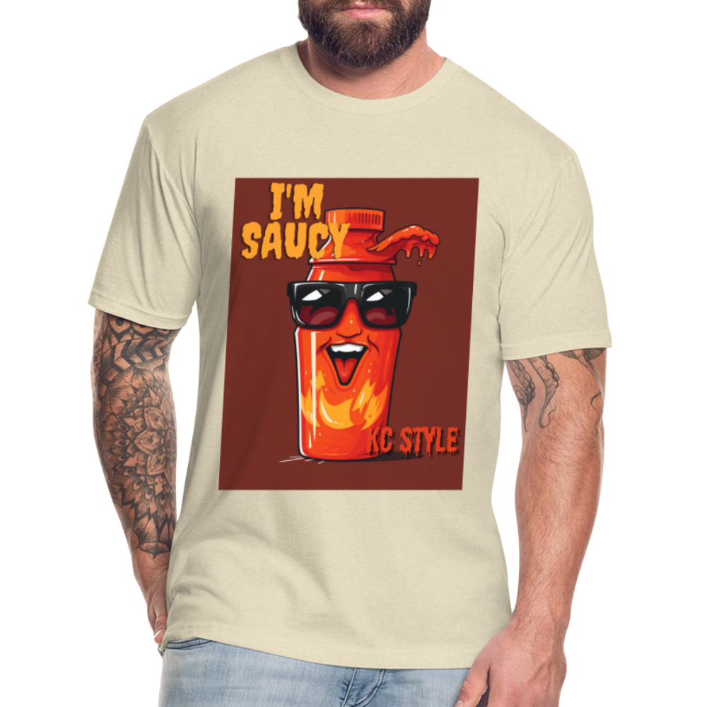 Saucy KC BBQ Boss Tee - heather cream