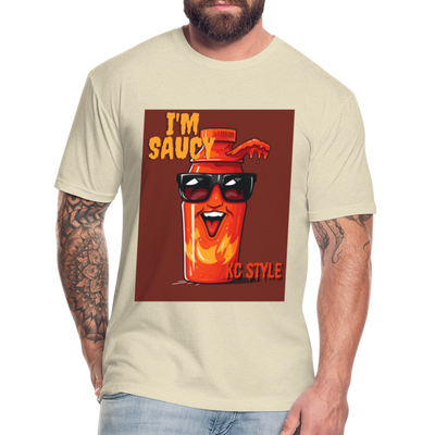 Saucy KC BBQ Boss Tee - heather cream