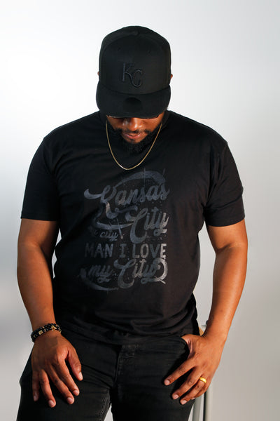 Vintage Black "Kansas City My City Man I Love My City"