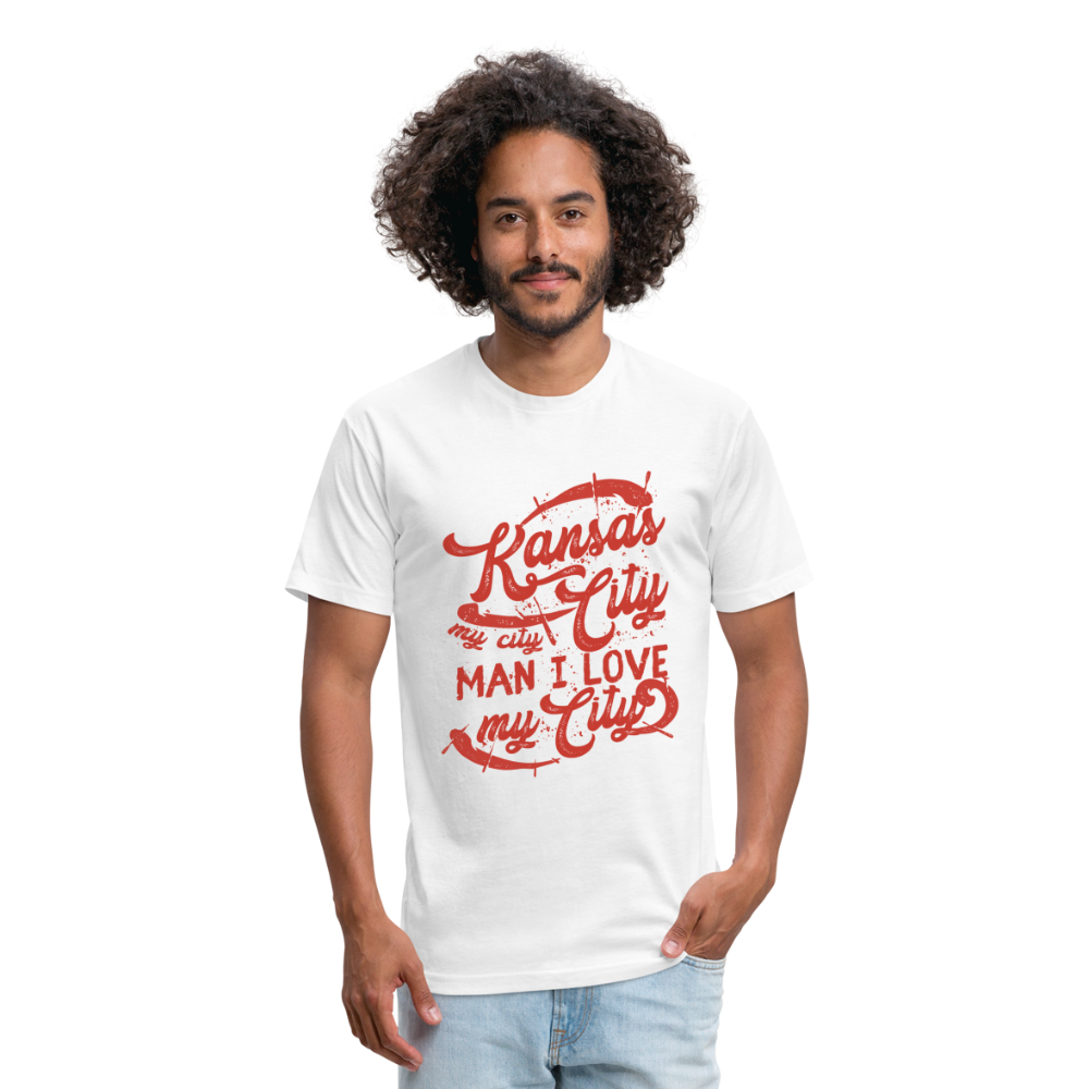 Vintage White/Red "Kansas City My City Man I Love My City" - white