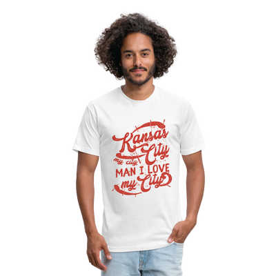 Vintage White/Red "Kansas City My City Man I Love My City" - white