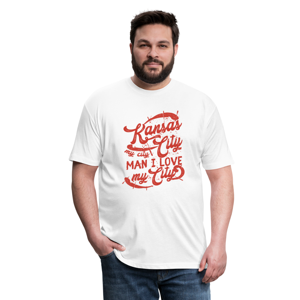 Vintage White/Red "Kansas City My City Man I Love My City" - white