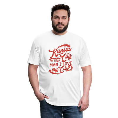 Vintage White/Red "Kansas City My City Man I Love My City" - white