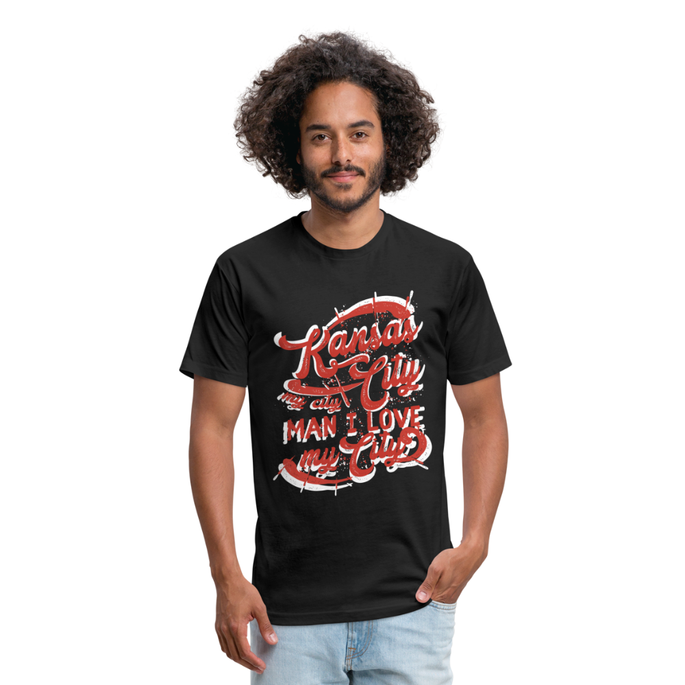 Vintage White/Red "Kansas City My City Man I Love My City" - black