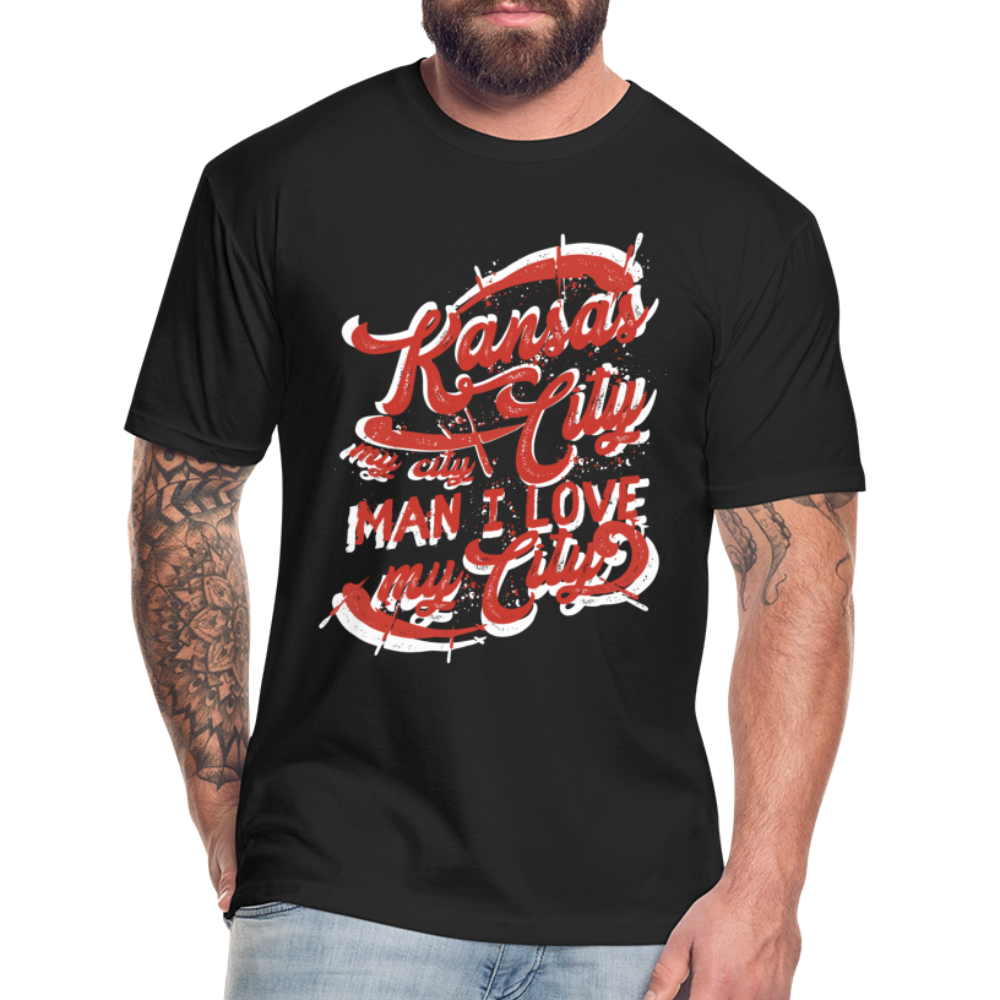 Vintage White/Red "Kansas City My City Man I Love My City" - black