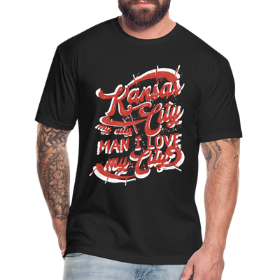 Vintage White/Red "Kansas City My City Man I Love My City" - black