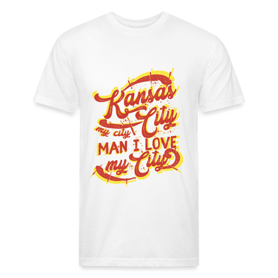 Vintage Yellow/Red "Kansas City My City Man I Love My City" - white
