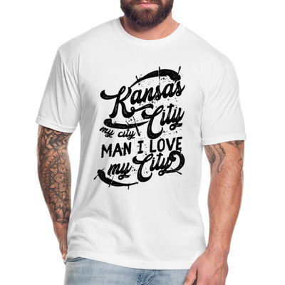 Vintage Black "Kansas City My City Man I Love My City" - white