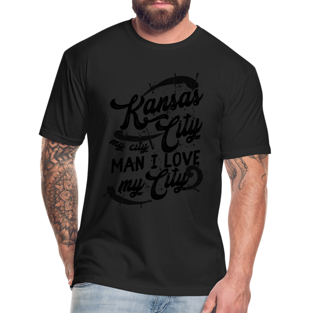 Vintage Black "Kansas City My City Man I Love My City" - black