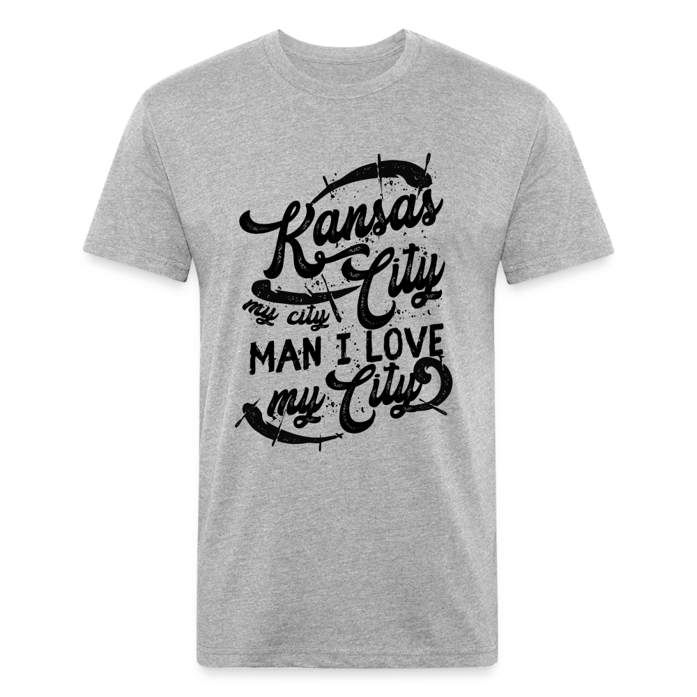 Vintage Black "Kansas City My City Man I Love My City" - heather gray