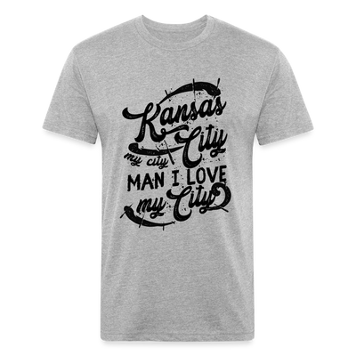 Vintage Black "Kansas City My City Man I Love My City" - heather gray