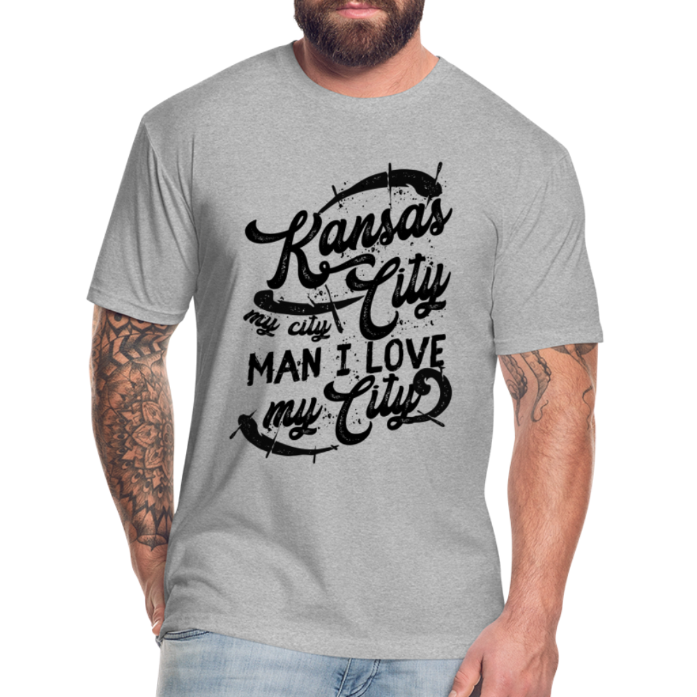 Vintage Black "Kansas City My City Man I Love My City" - heather gray