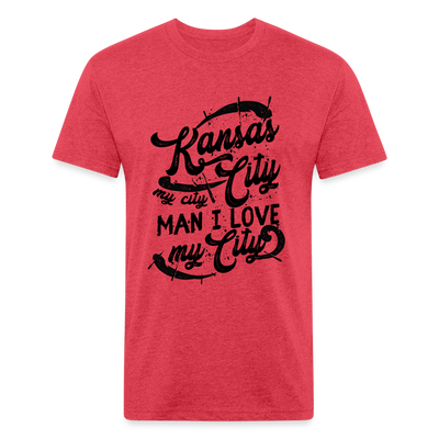 Vintage Black "Kansas City My City Man I Love My City" - heather red