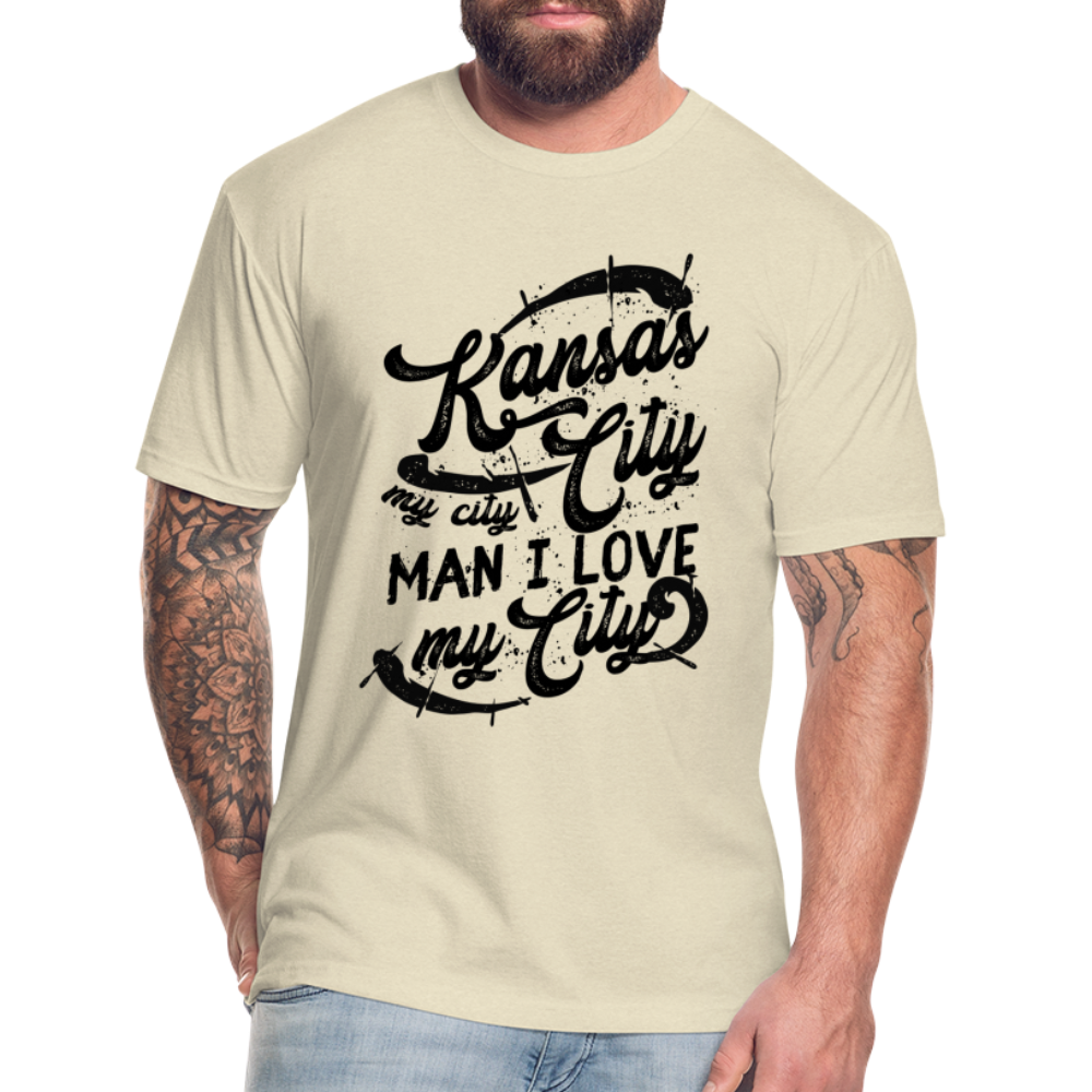 Vintage Black "Kansas City My City Man I Love My City" - heather cream