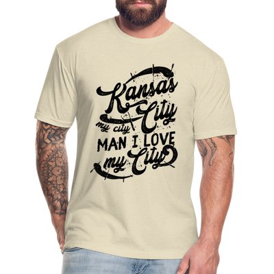 Vintage Black "Kansas City My City Man I Love My City" - heather cream