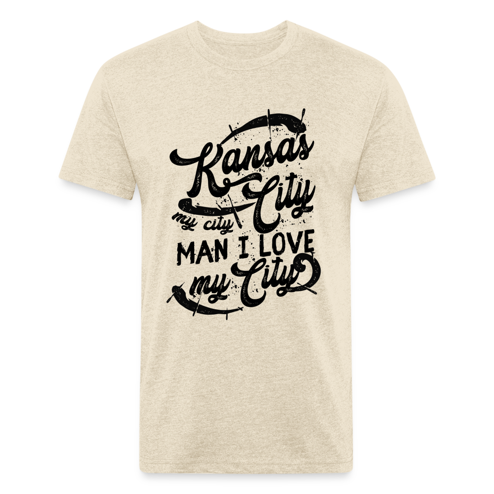 Vintage Black "Kansas City My City Man I Love My City" - heather cream