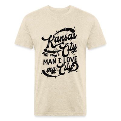 Vintage Black "Kansas City My City Man I Love My City" - heather cream