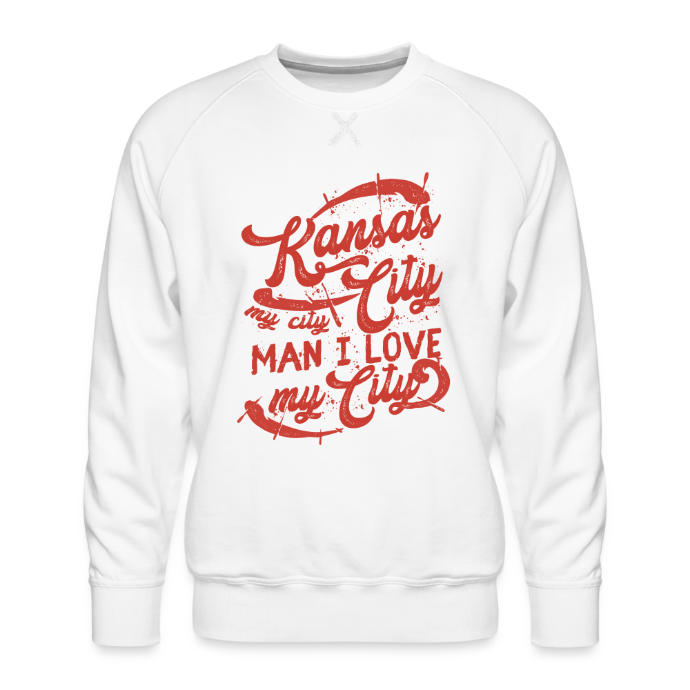Vintage Signature Red Kansas City Sweatshirt - white