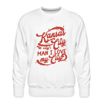 Vintage Signature Red Kansas City Sweatshirt - white