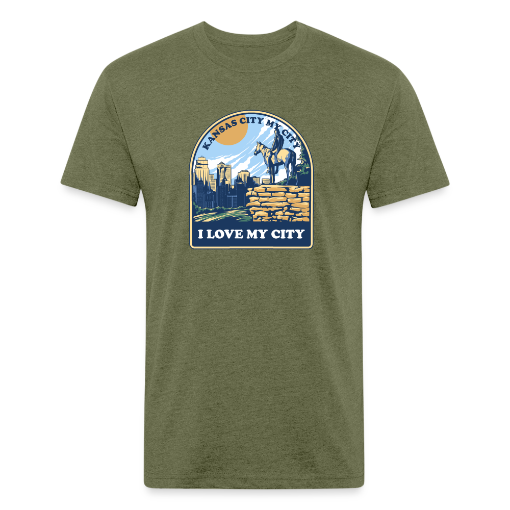 The Scout I Love My City - heather military green