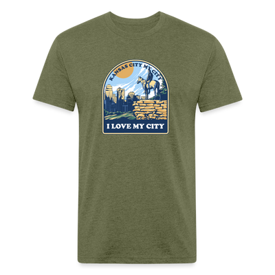 The Scout I Love My City - heather military green
